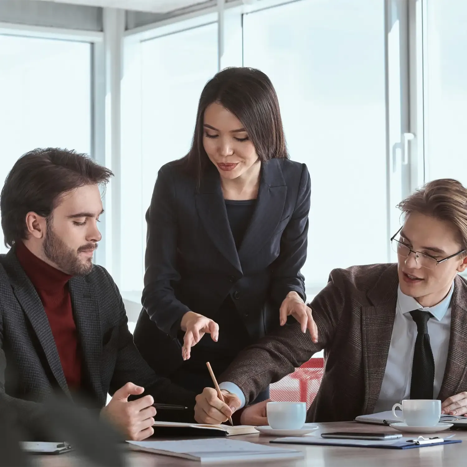 Professional team collaboration