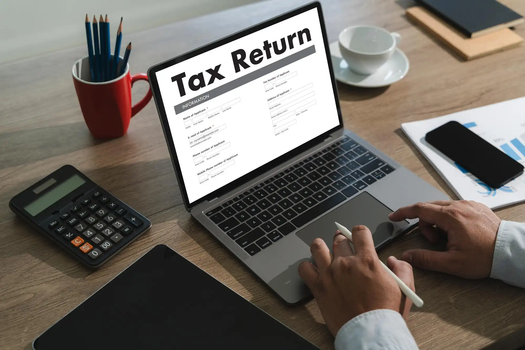P&D Accountants preparing an individual tax return for a local client